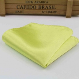 Boys Lime Green Satin Pocket Square Handkerchief